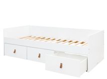 Bedbank INDY met 3 laden - Wit/naturel C-BOP IN BB