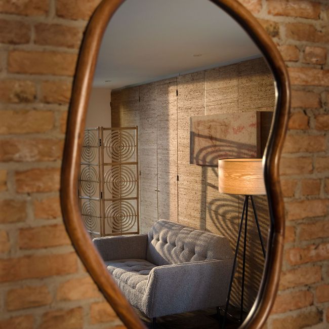 Spiegel ASHLEY - Walnoot