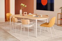 Uitschuifbare eetkamertafel MONTUIRI - Eikenfineer KAV T0300020MM40