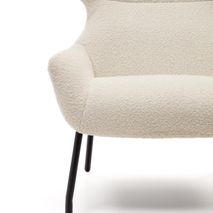 Fauteuil BELINA - Witte schapenvacht KAV S0900041J33