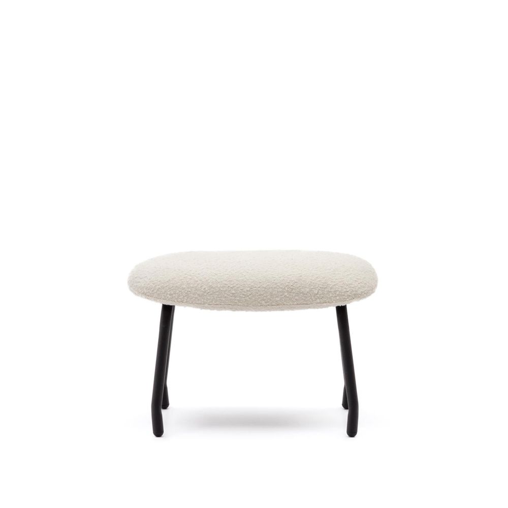 Voetenbank BELINA - Witte schapenvacht KAV S1500002J33