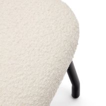 Voetenbank BELINA - Witte schapenvacht KAV S1500002J33