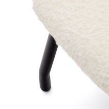 Voetenbank BELINA - Witte schapenvacht KAV S1500002J33