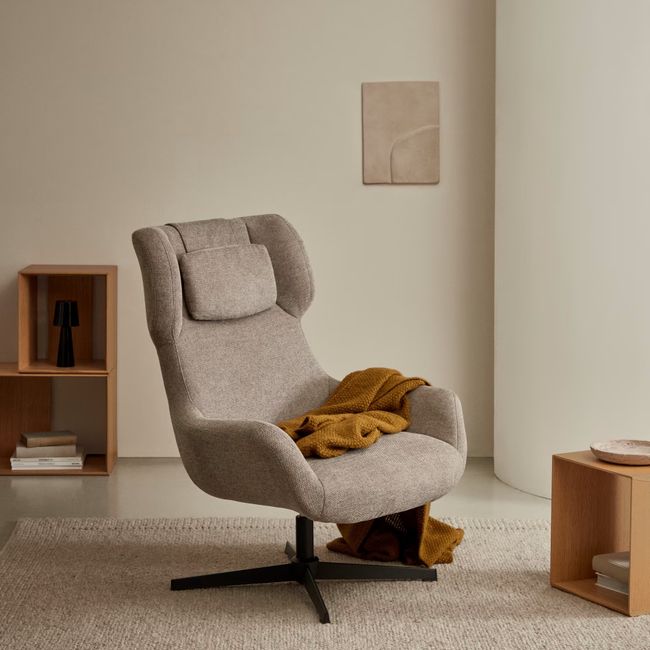Fauteuil ZALINA - Lichtbruin