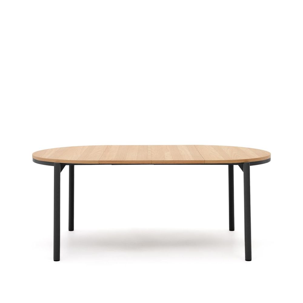 Uitschuifbare eetkamertafel MONTUIRI - Eikenfineer KAV T0300020MM40