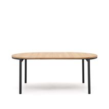 Uitschuifbare eetkamertafel MONTUIRI - Eikenfineer KAV T0300020MM40