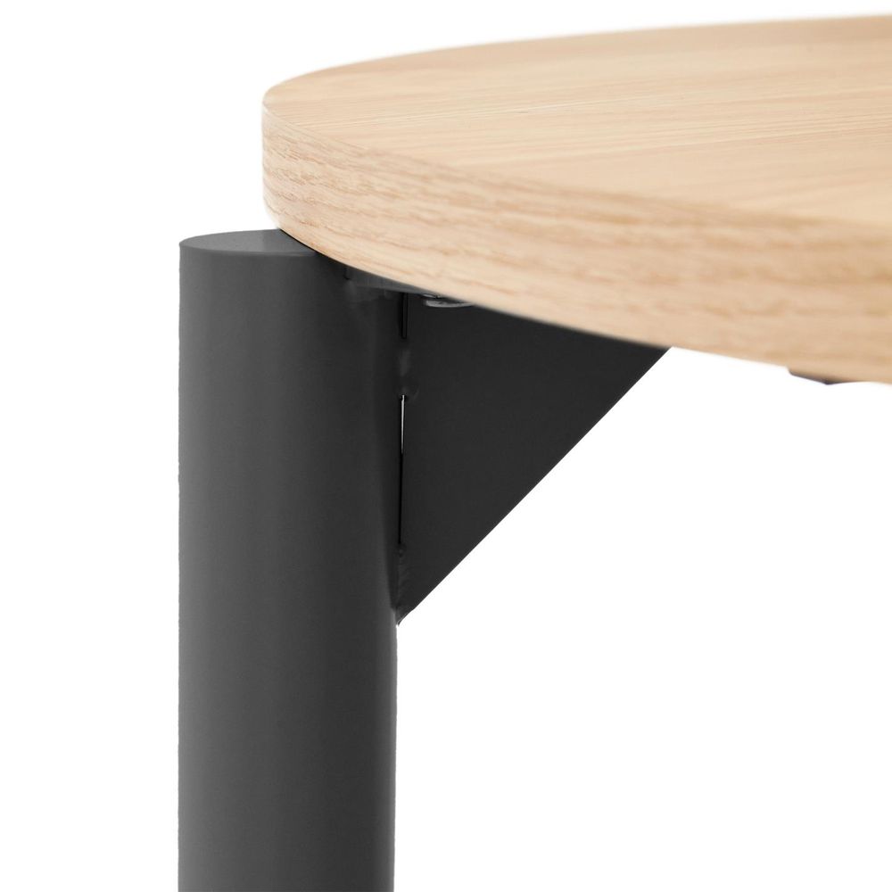 Uitschuifbare eetkamertafel MONTUIRI - Eikenfineer KAV T0300020MM40