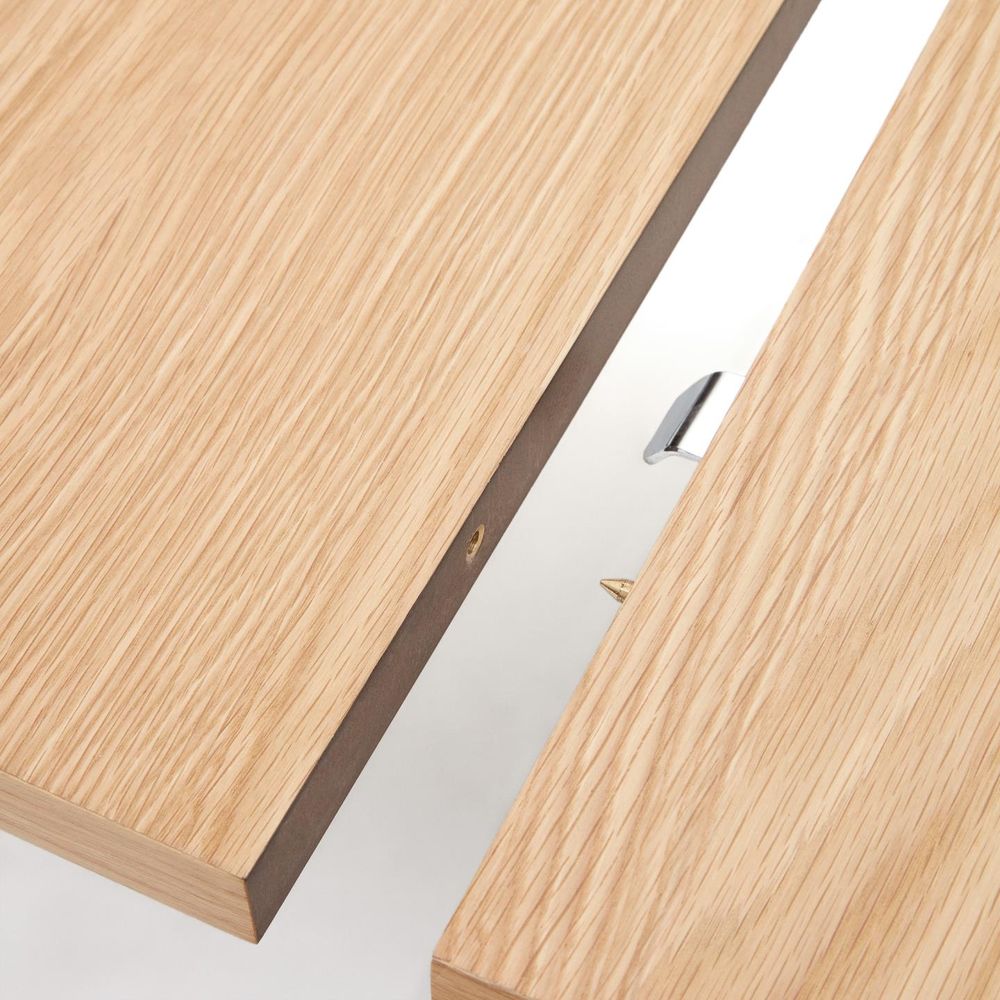 Uitschuifbare eetkamertafel MONTUIRI - Eikenfineer KAV T0300020MM40