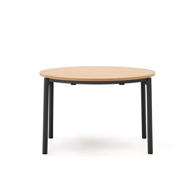 Uitschuifbare ronde tafel MONTUIRI - Eikenfineer