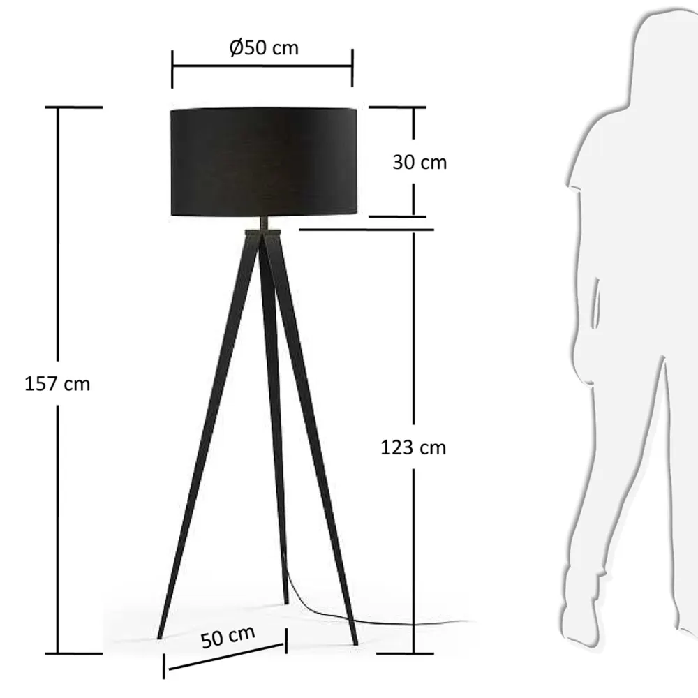 Vloerlamp IGUAZU - Zwart KAV A783E01