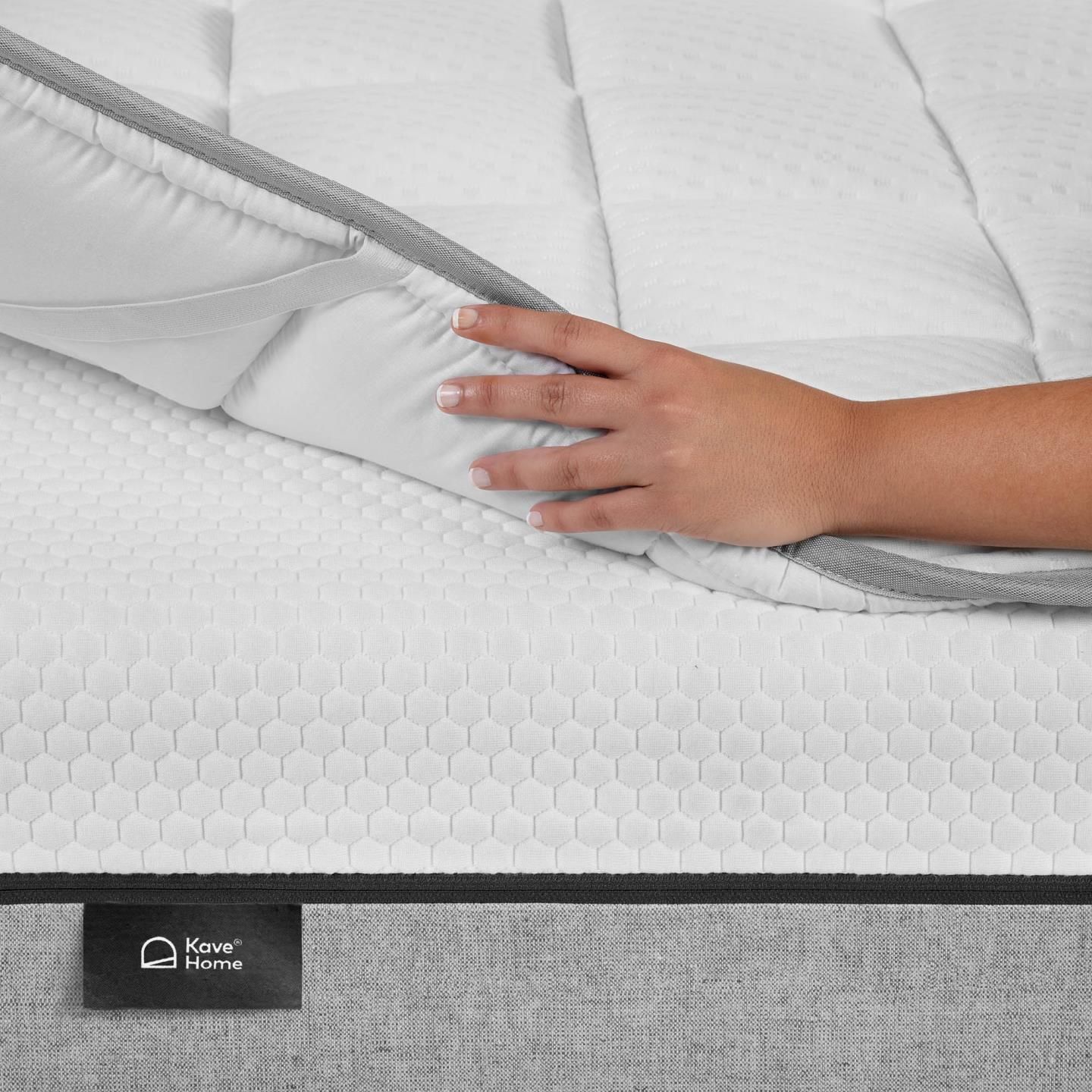 Zoelik Topper 180x200 Cm Con Gel Memory Foam – Altezza 8 Cm, Strato 3D Airflow, Reversibile Morbido/Fermo, Traspirante, Per Letto E Divano Letto