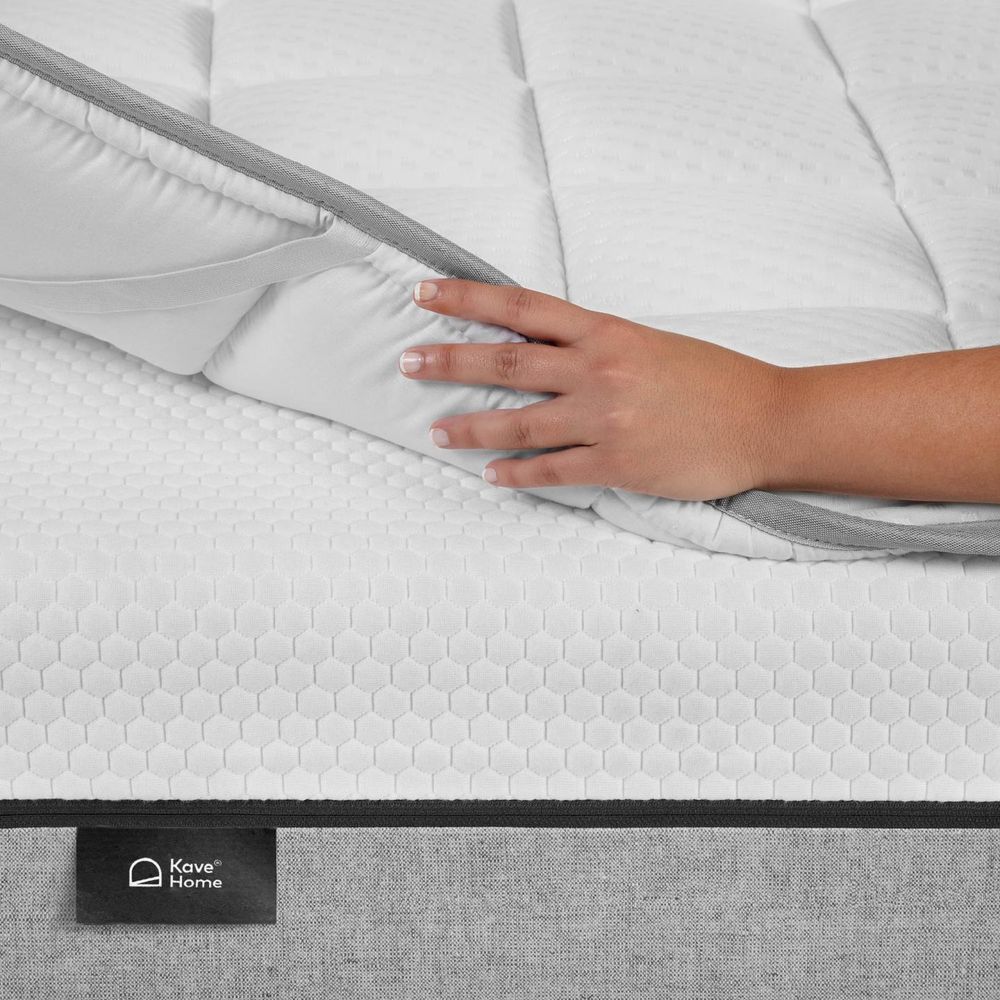 Zoelik Topper 180x200 Cm Con Gel Memory Foam – Altezza 8 Cm, Strato 3D Airflow, Reversibile Morbido/Fermo, Traspirante, Per Letto E Divano Letto