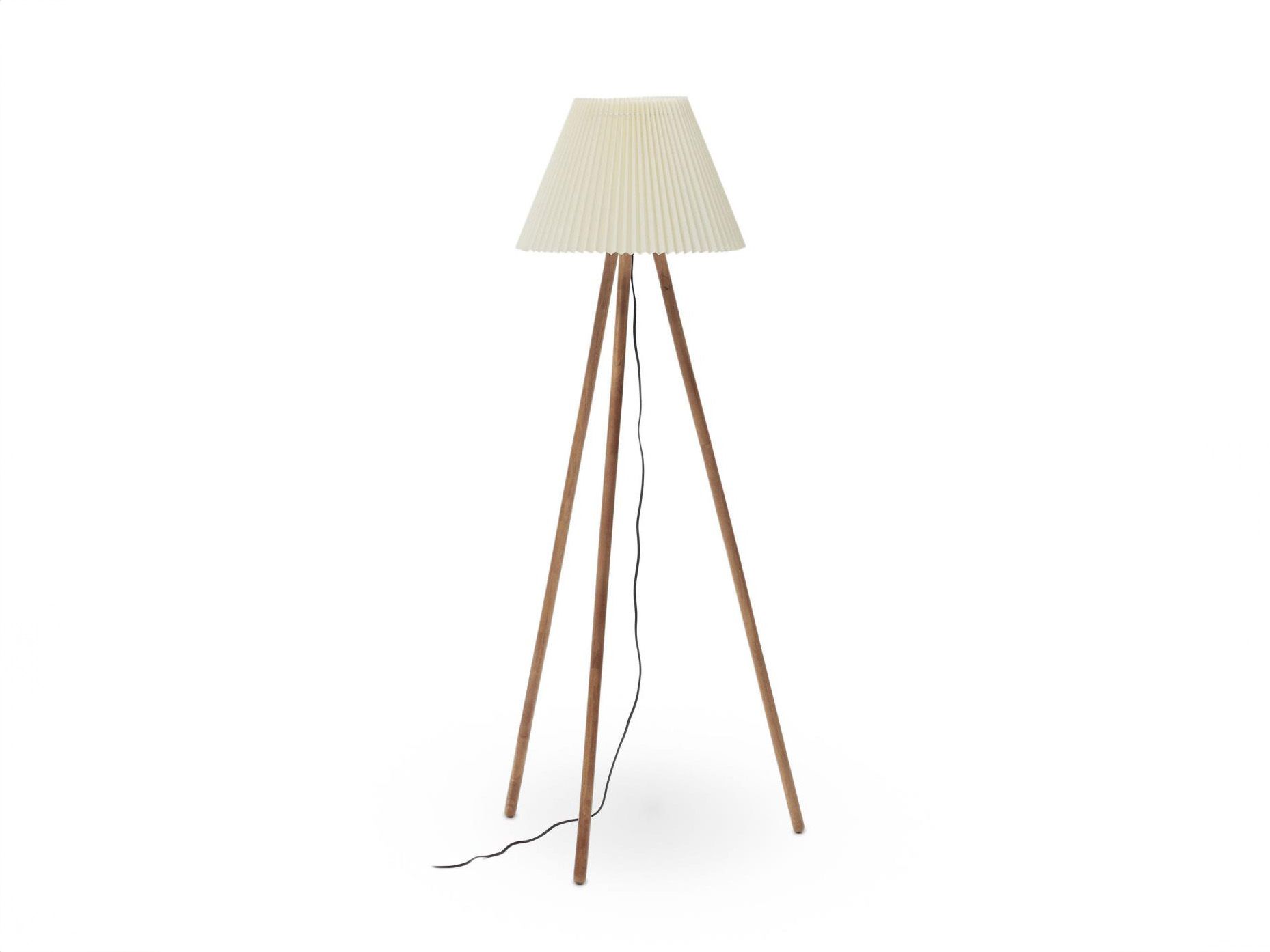 Vloerlamp BENICARLO - Massief rubberhout KAV L0200004MM46