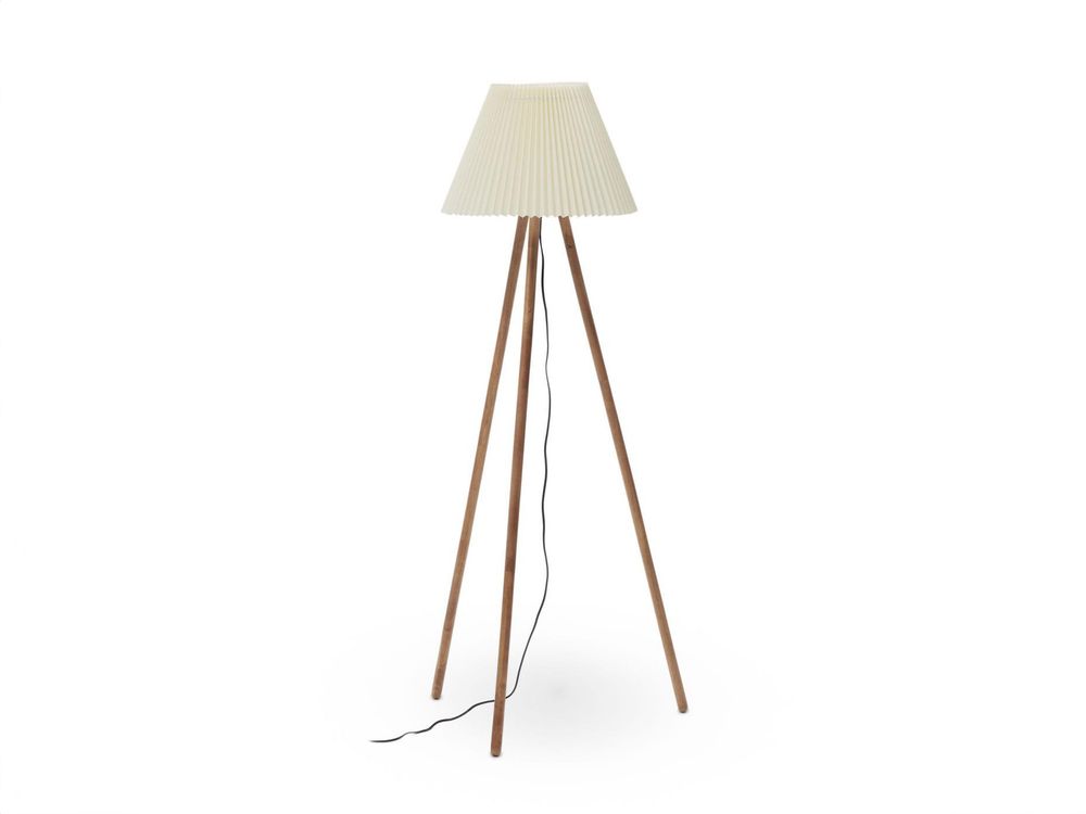 Vloerlamp BENICARLO - Massief rubberhout KAV L0200004MM46