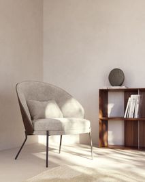 Fauteuil EAMY - Lichtbruin/Wengé KAV S0900001HE03
