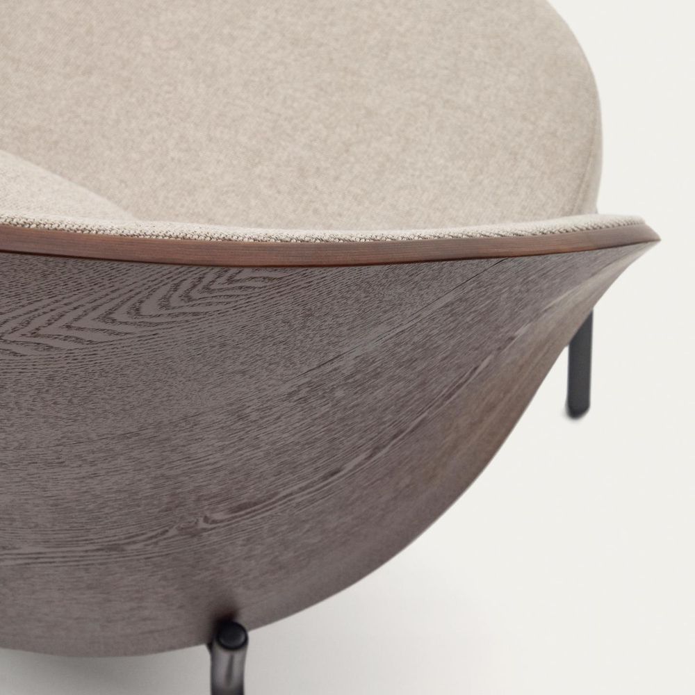 Fauteuil EAMY - Lichtbruin/Wengé KAV S0900001HE03