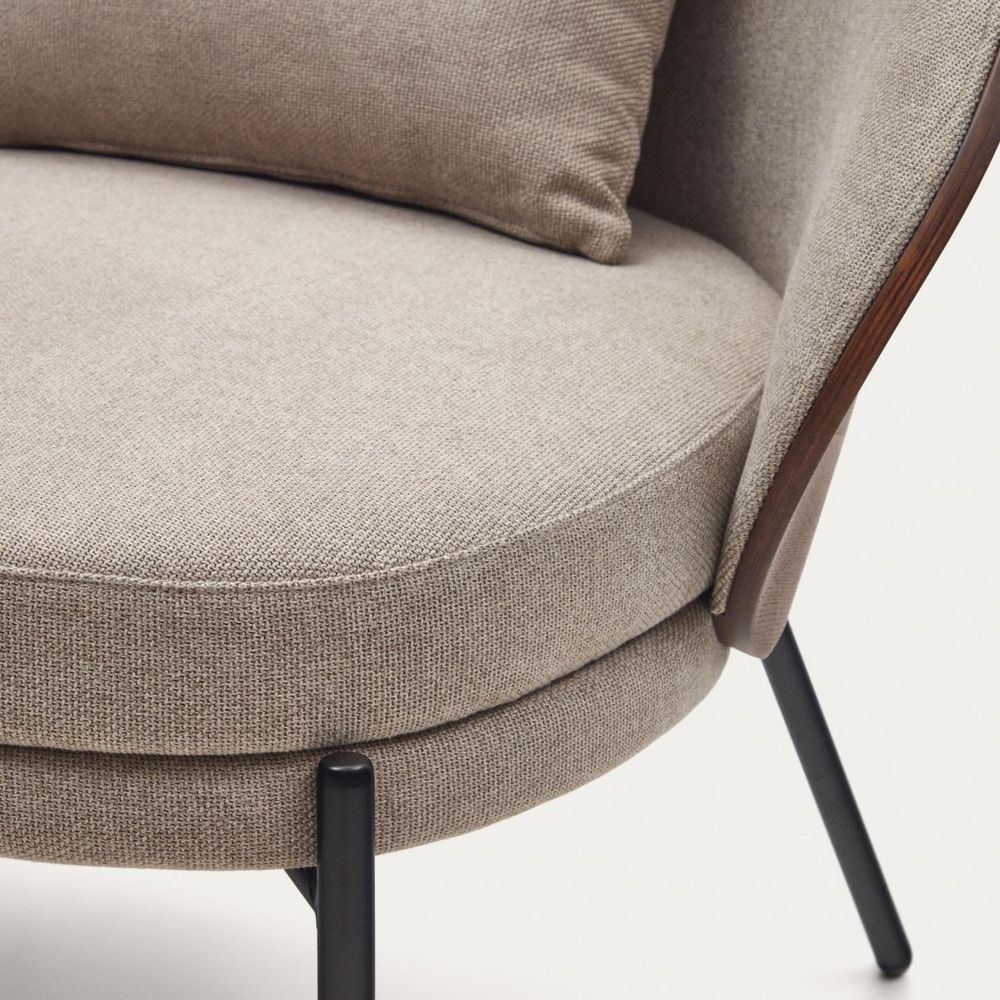 Fauteuil EAMY - Lichtbruin/Wengé KAV S0900001HE03