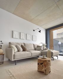 Hoekzetel GALENE - Beige KAV S801-40D-GR39
