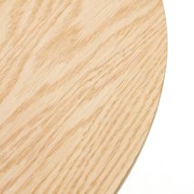 Set 2 bijzettafels WATSE - Eikenhout/Wit KAV T0500009RR05