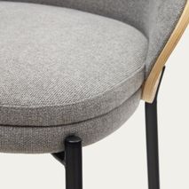 Barstoel EAMY - Lichtgrijs / Zwart KAV C0600053HE12