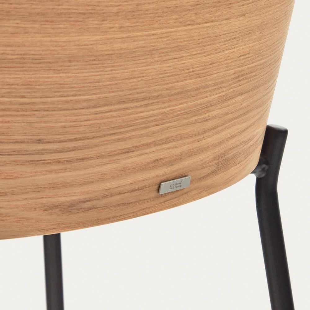 Barstoel EAMY - Lichtgrijs / Zwart KAV C0600053HE12