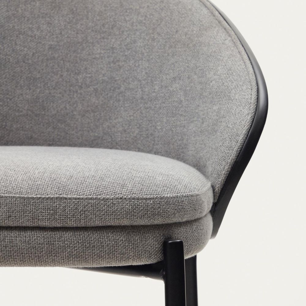 Barstoel EAMY - Lichtgrijs / Zwart KAV C0600055HE12