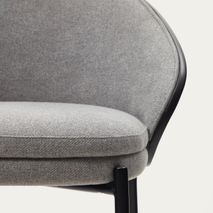 Barstoel EAMY - Lichtgrijs / Zwart KAV C0600055HE12