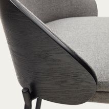 Barstoel EAMY - Lichtgrijs / Zwart KAV C0600055HE12