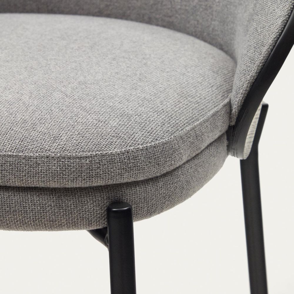 Barstoel EAMY - Lichtgrijs / Zwart KAV C0600055HE12