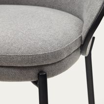 Barstoel EAMY - Lichtgrijs / Zwart KAV C0600055HE12