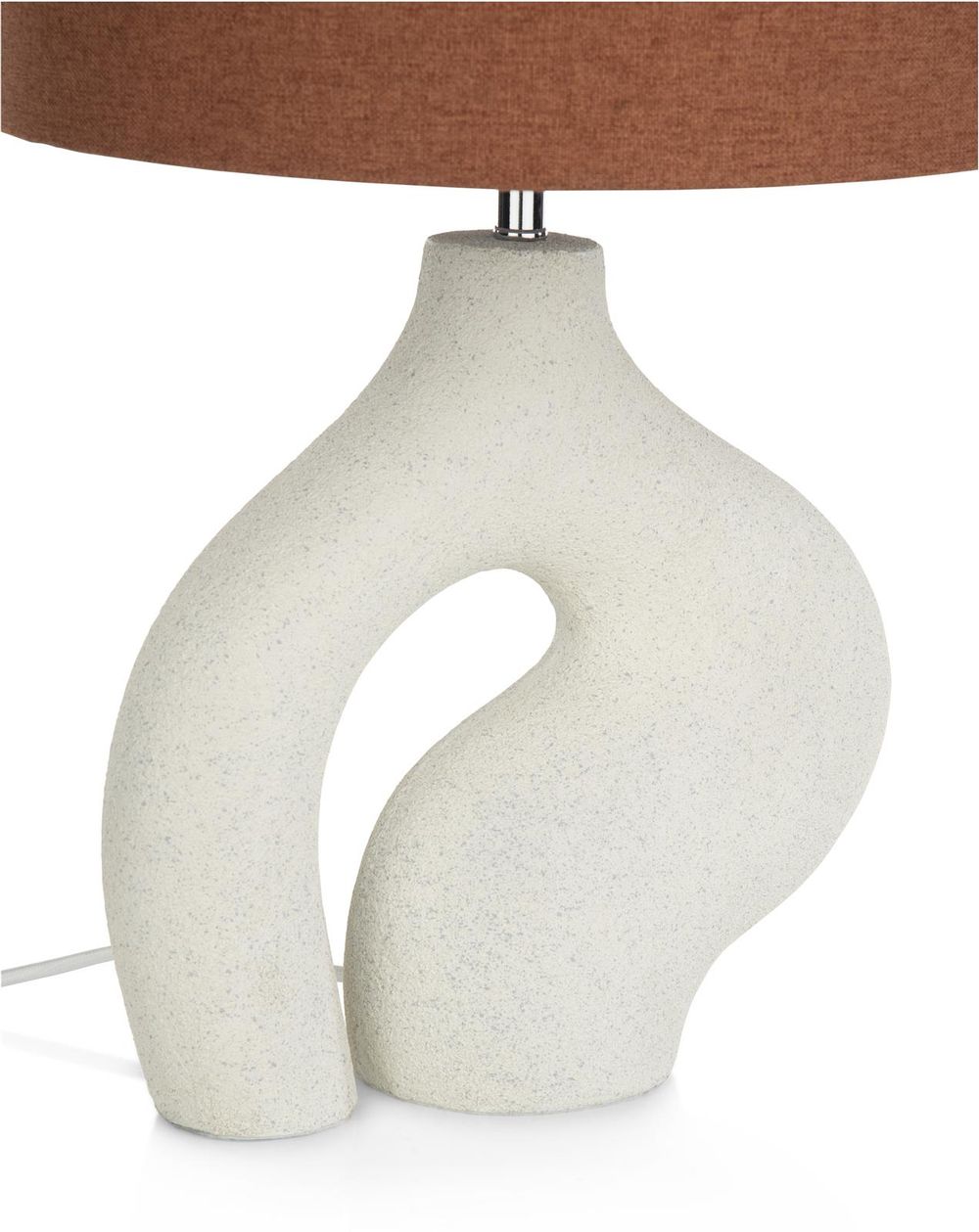 Tafellamp FREYA - Wit/Roestbruin CCM 50434WIT