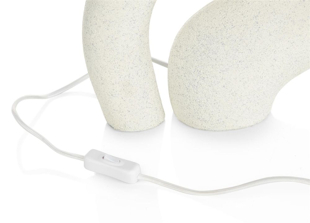 Tafellamp FREYA - Wit/Roestbruin CCM 50434WIT