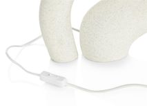 Tafellamp FREYA - Wit/Roestbruin CCM 50434WIT