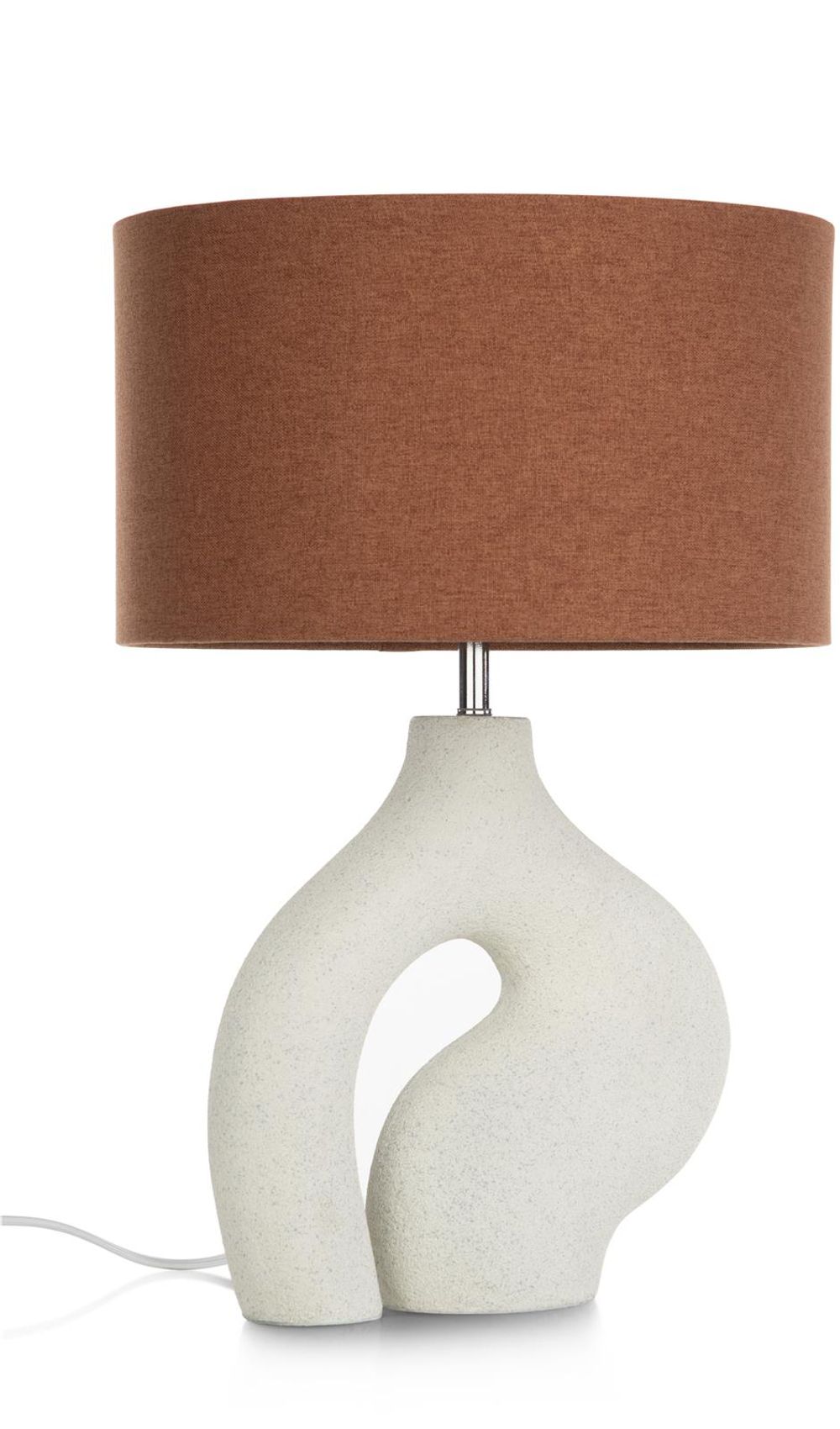 Tafellamp FREYA - Wit/Roestbruin CCM 50434WIT