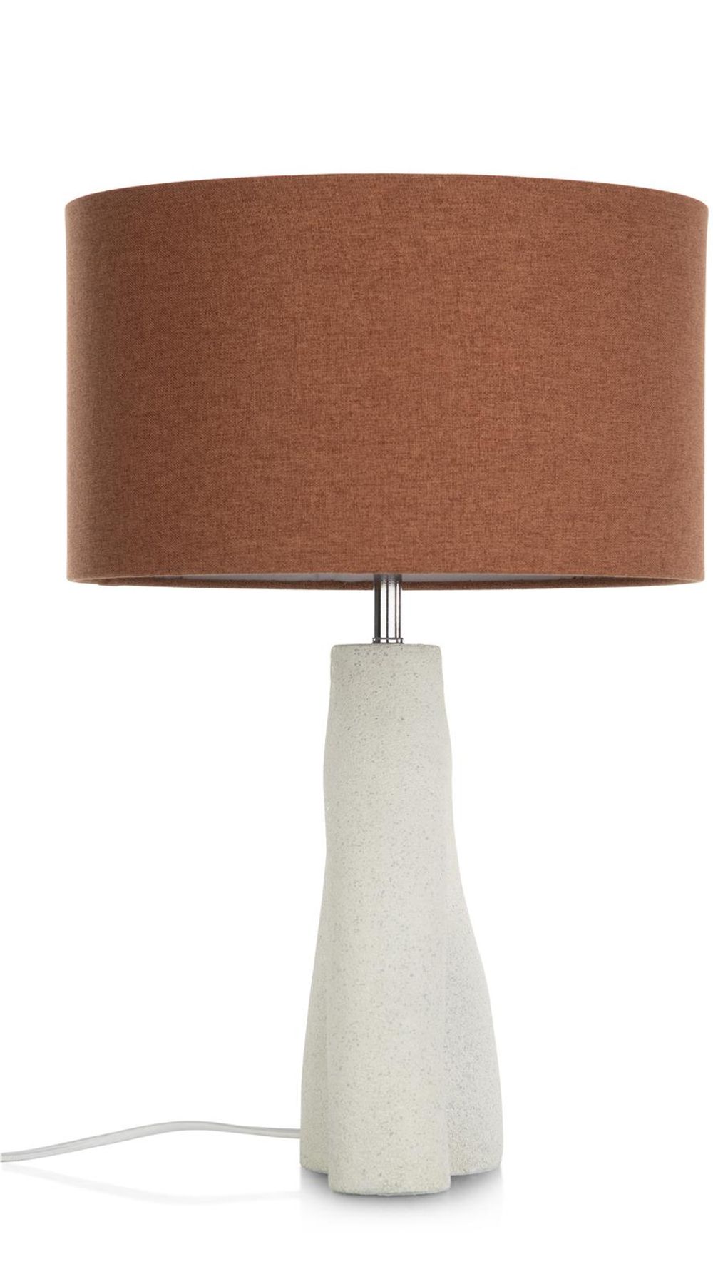 Tafellamp FREYA - Wit/Roestbruin CCM 50434WIT