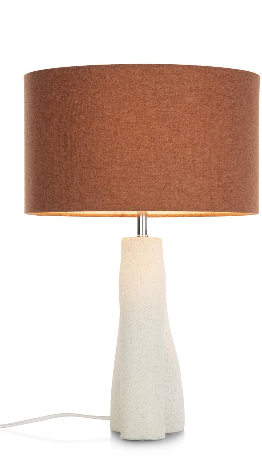 Tafellamp FREYA - Wit/Roestbruin CCM 50434WIT