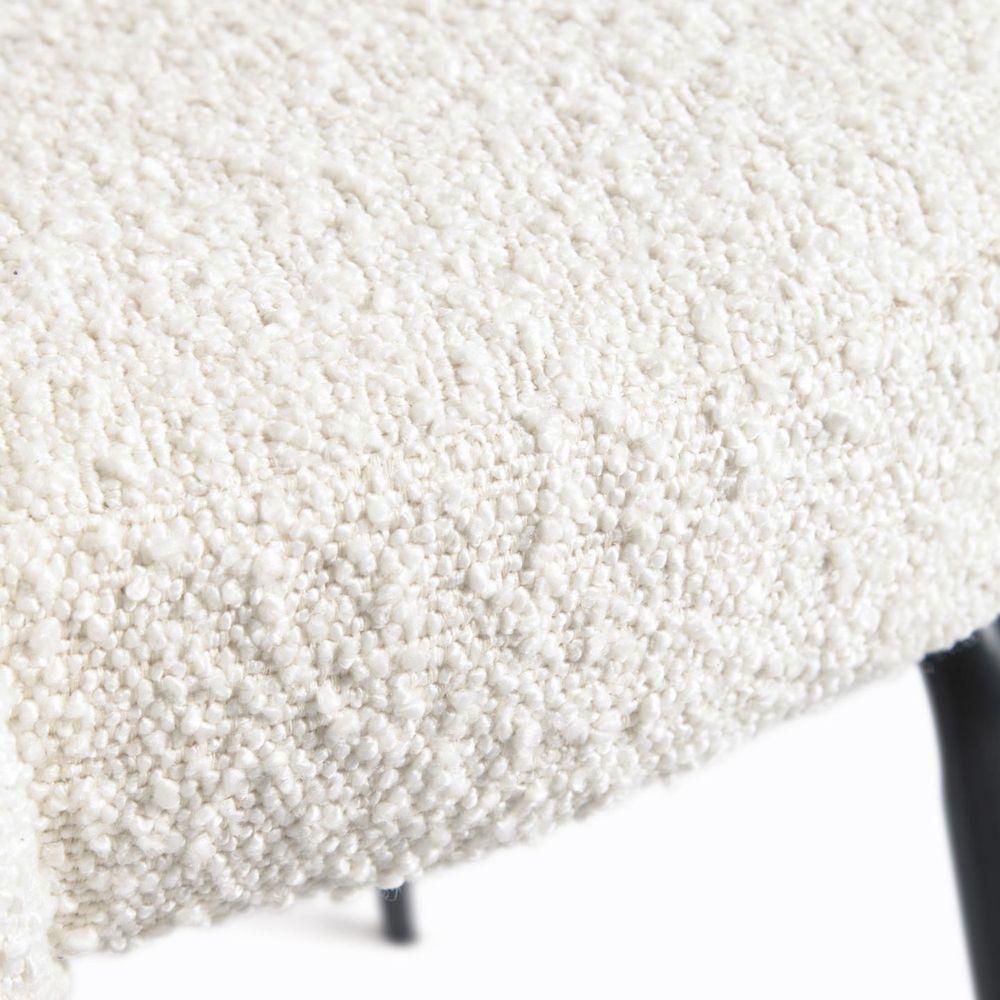 Stoel ANIELA - Grijs bouclÚ KAV CC2025J33