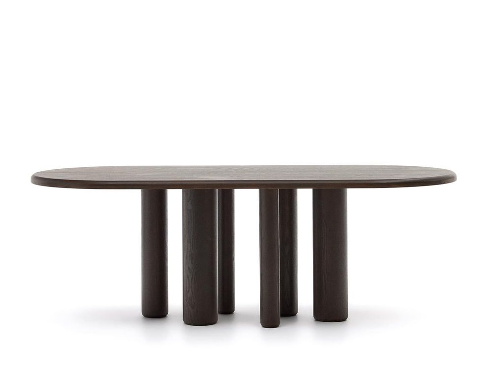 Eetkamertafel MAILEN - Donker essenfineer KAV T0100053MM51