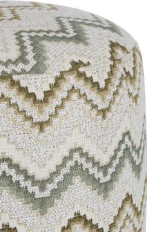 Poef rond LUSH - Olijf CCM 50355OLI
