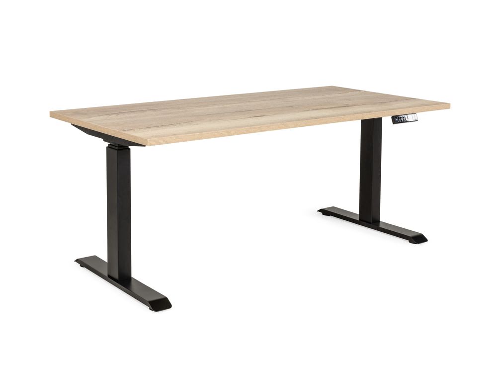 Zit/sta bureau elektrisch BUDGET - Eik/zwart ORO ZS168ZHE