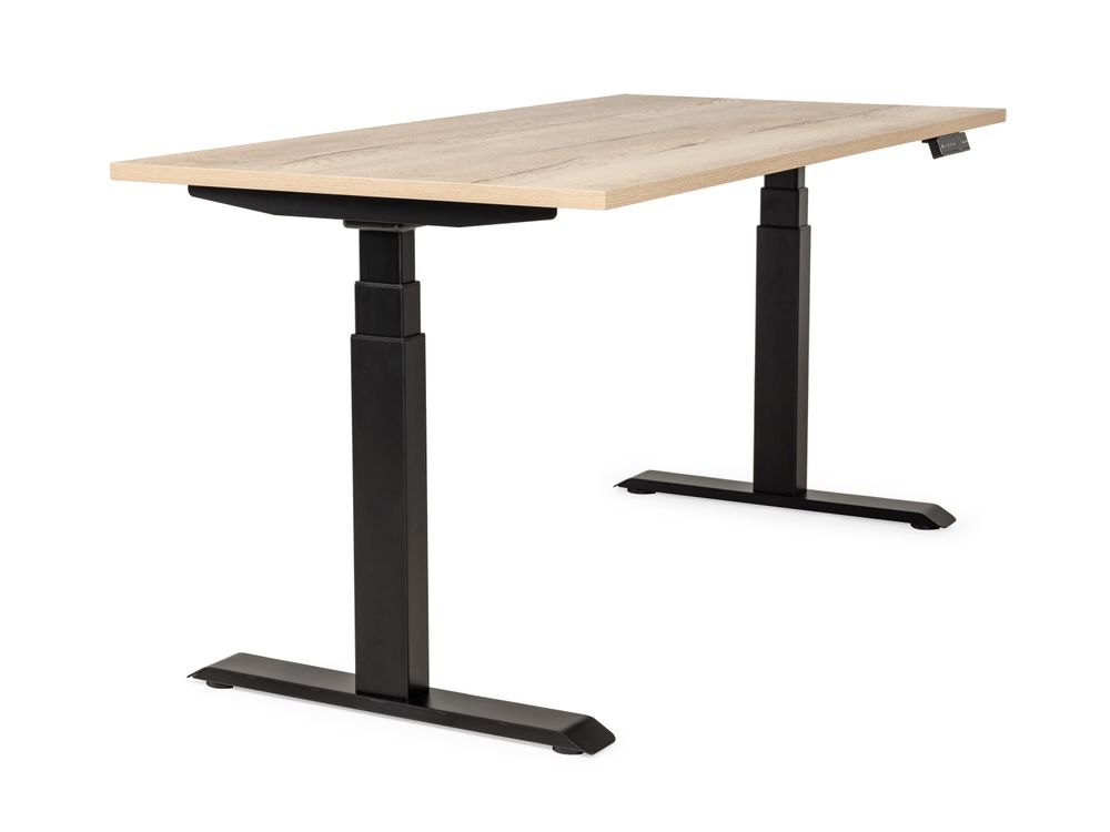 Zit/sta bureau elektrisch BUDGET - Eik/zwart ORO ZS168ZHE