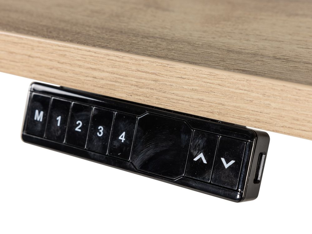 Zit/sta bureau elektrisch BUDGET - Eik/zwart ORO ZS168ZHE