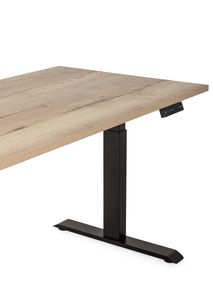 Zit/sta bureau elektrisch BUDGET - Eik/zwart ORO ZS168ZHE