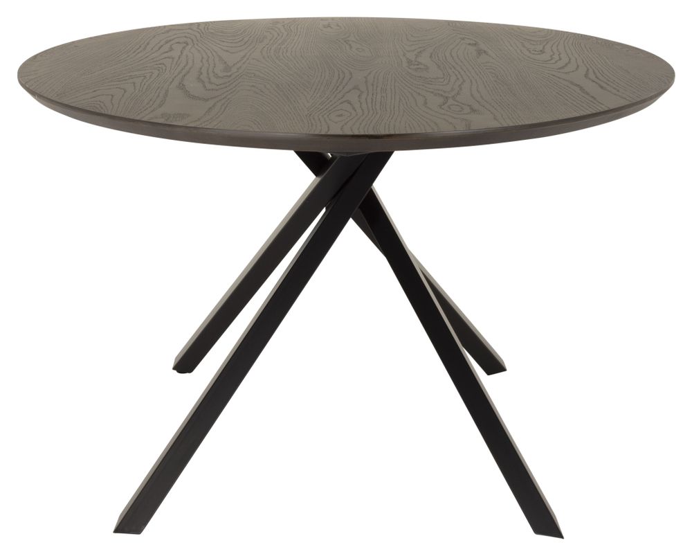 Ovale tafel COX - Zwart hout/metaal TRS CO 3708-921