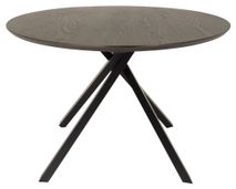 Ovale tafel COX - Zwart hout/metaal TRS CO 3708-921