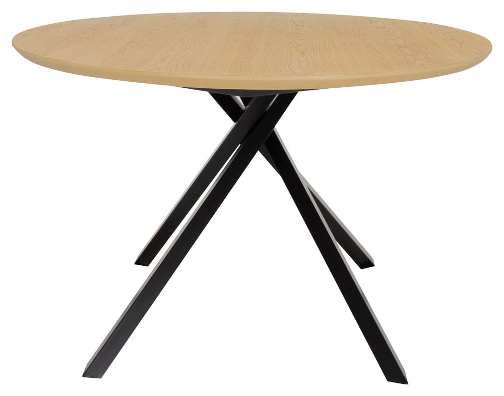 Ovale tafel COX - Zwart hout/metaal TRS CO 3708-956