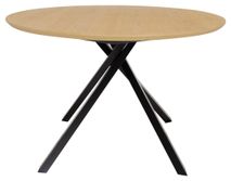 Ovale tafel COX - Zwart hout/metaal TRS CO 3708-956