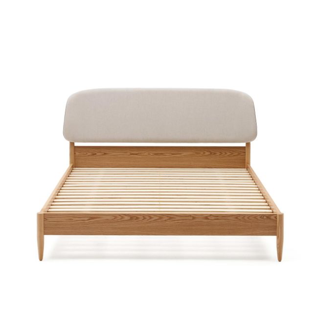 Bed OCTAVIA - Wit/Essenhout