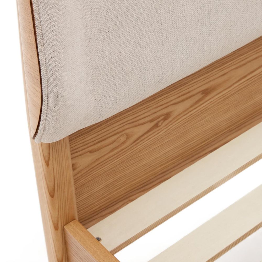 Bed OCTAVIA - Wit/Essenhout KAV N0500003MY12