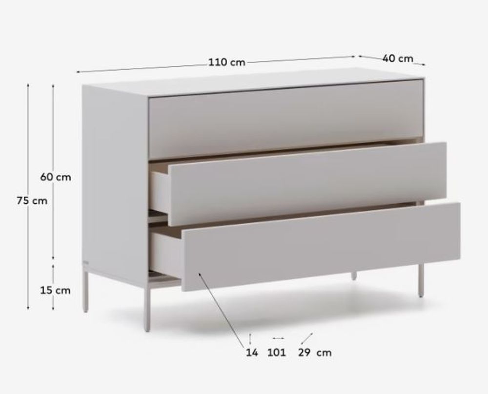 Commode VEDRANA - Wit KAV M0400022LL05